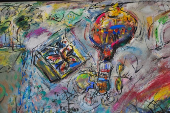 Painting detail — abstract section