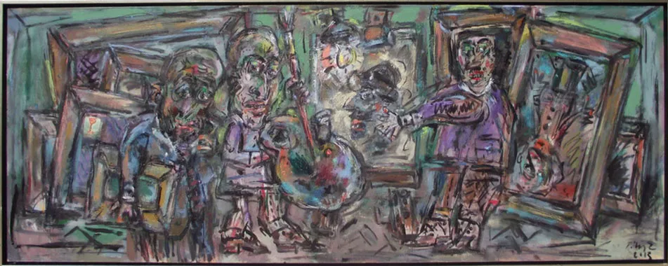 In the atelier of George Gross – Ernő Tóth