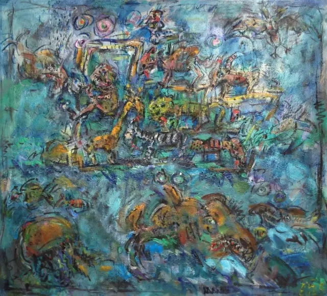 Noah's Ark – painting by Ernő Tóth