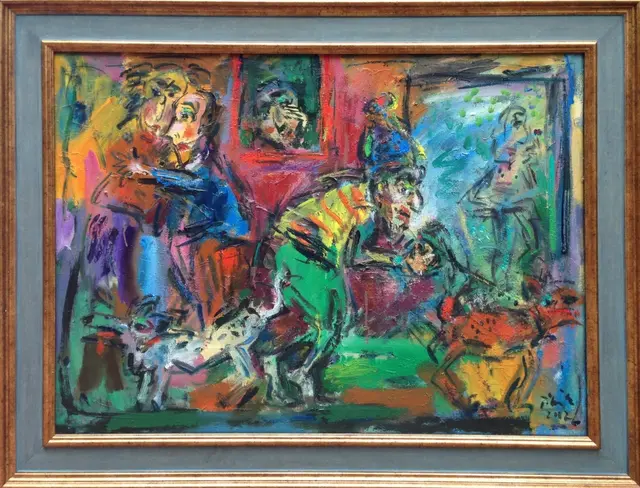 Pierrot the Prodigal – painting by Ernő Tóth