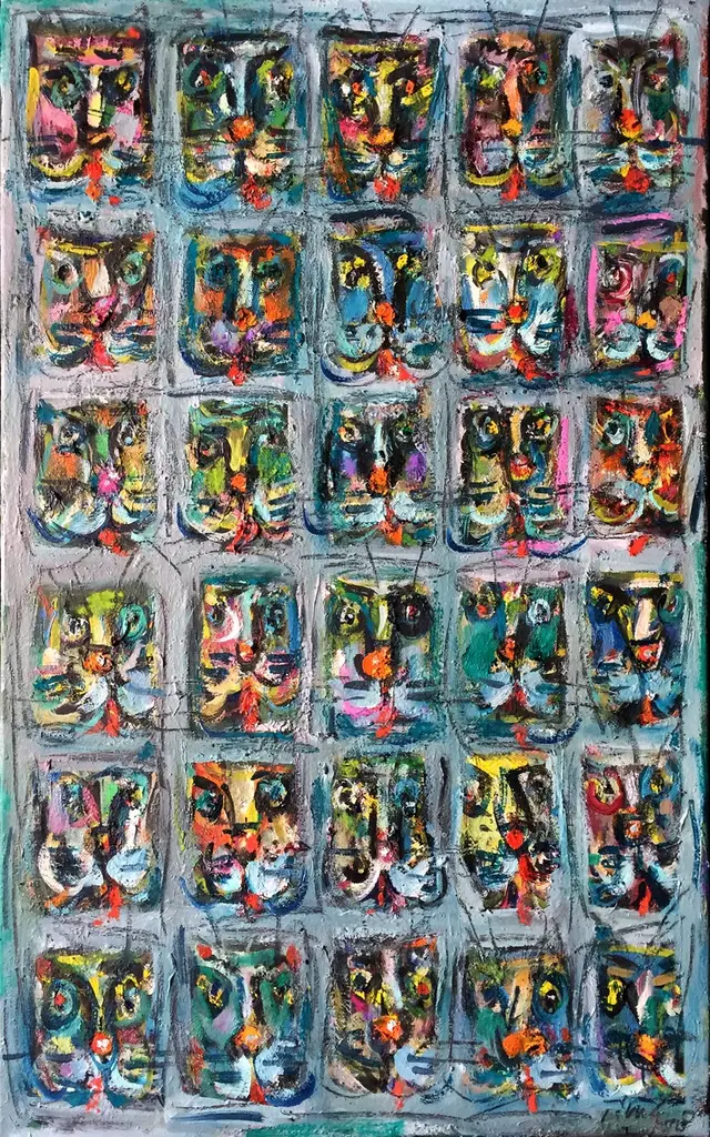 流浪猫 – Ernő Tóth 的绘画作品