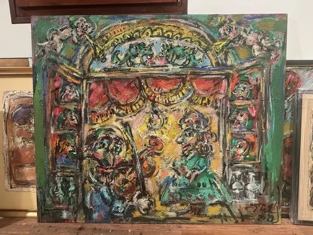 Puppet Stage – painting by Ernő Tóth