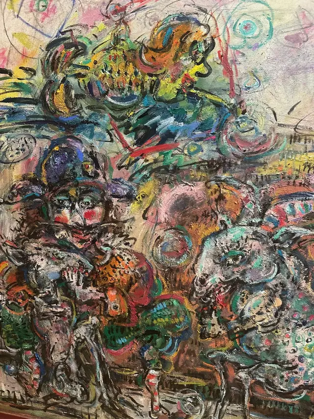 Carnival Procession – painting by Ernő Tóth