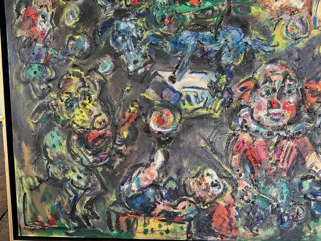 Night Circus – painting by Ernő Tóth