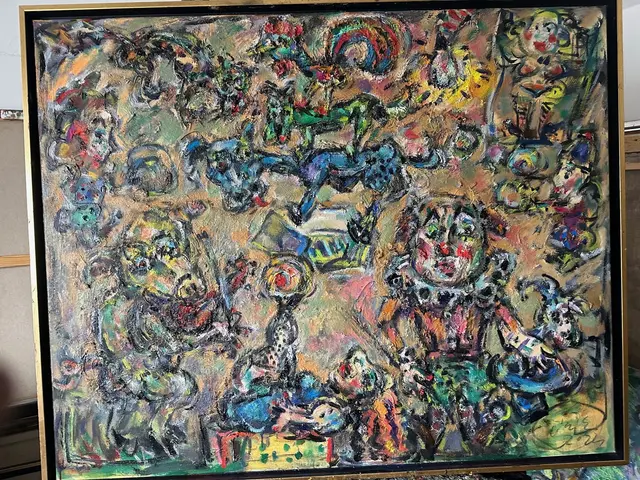 Circus of Blue Beasts – painting by Ernő Tóth