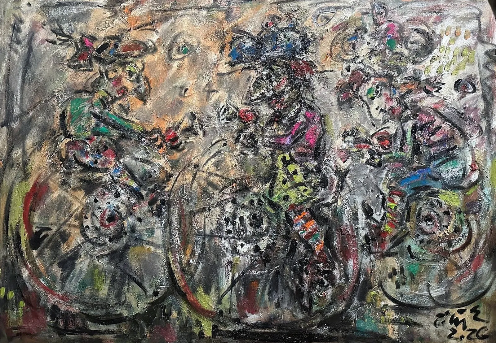 灰色のサイクリストたち – Ernő Tóth