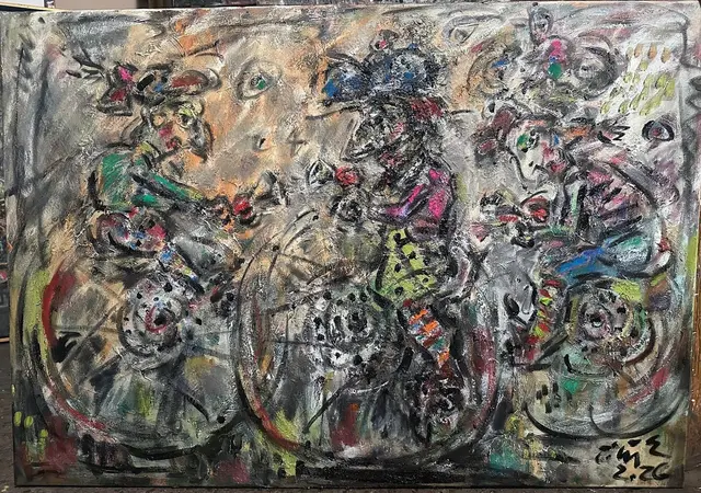 Grey Cyclists