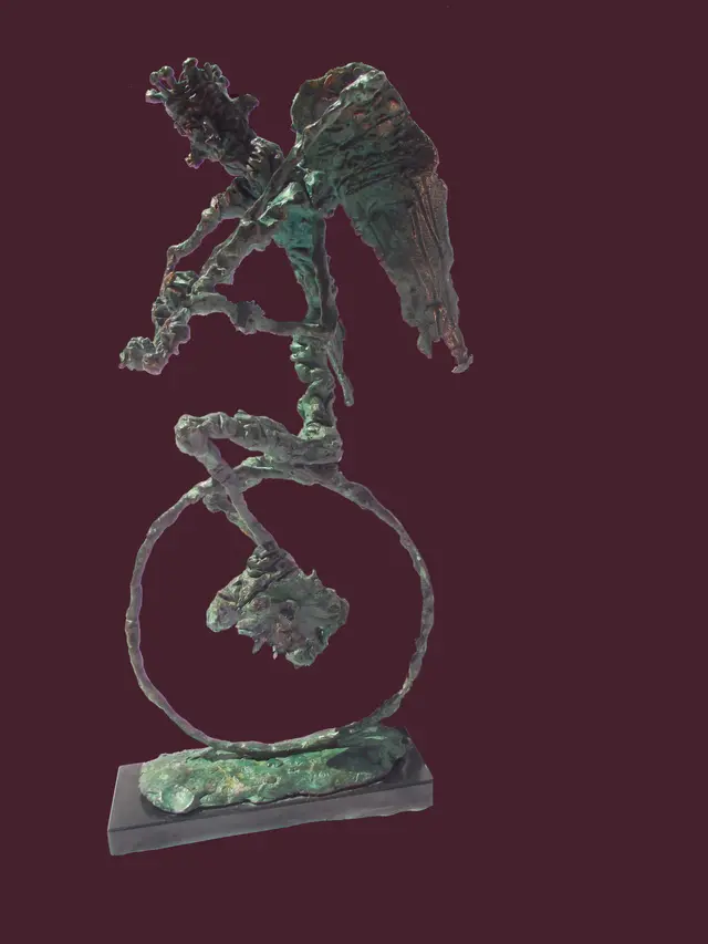 Clown King – bronze sculpture by Ernő Tóth