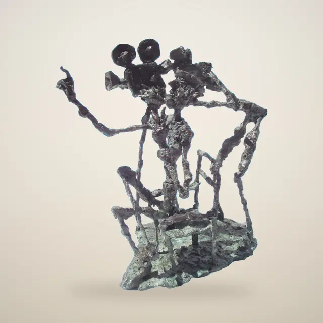 拍电影 – Ernő Tóth 的青铜雕塑作品