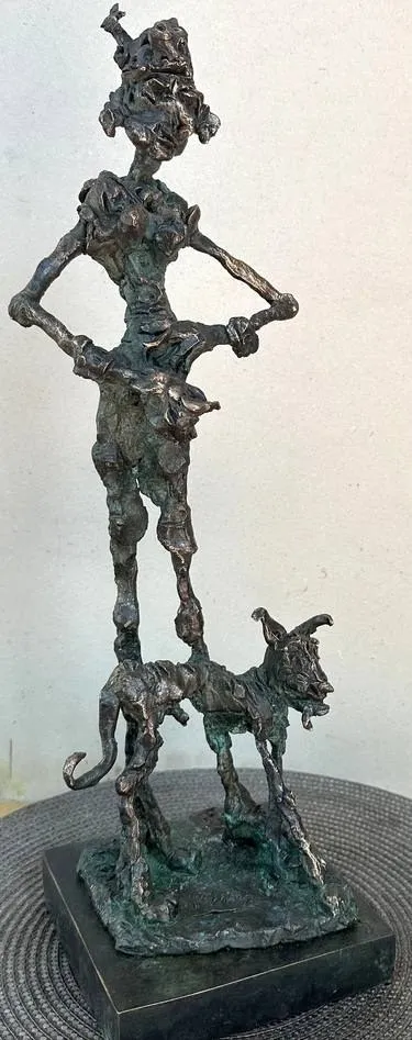 Woman with dog – Ernő Tóth