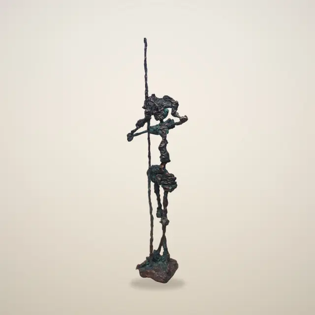 Don Quijote – Bronzeskulptur von Ernő Tóth