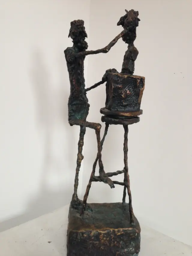 The Sculptor – bronze sculpture by Ernő Tóth