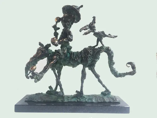 Tale – bronze sculpture by Ernő Tóth