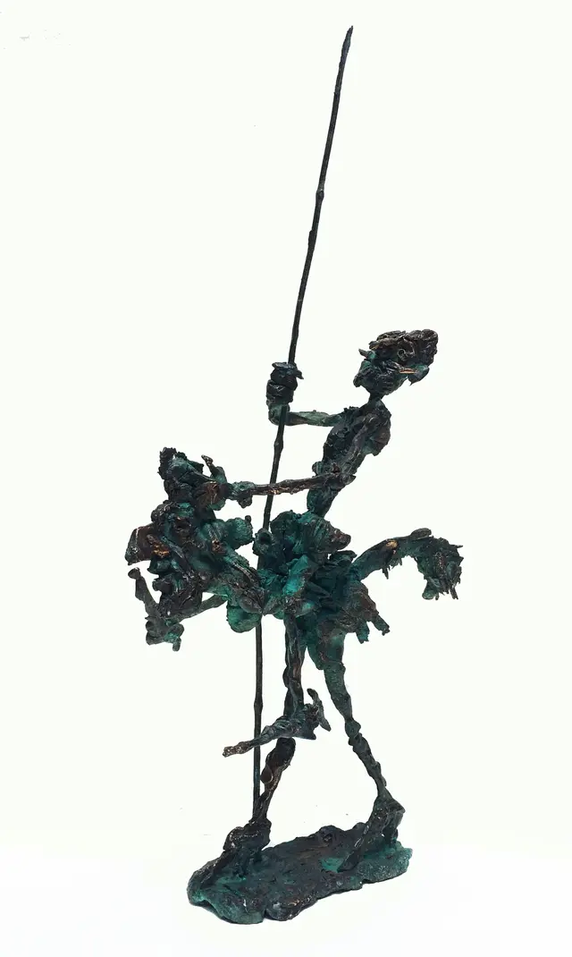 King Cock – bronze sculpture by Ernő Tóth