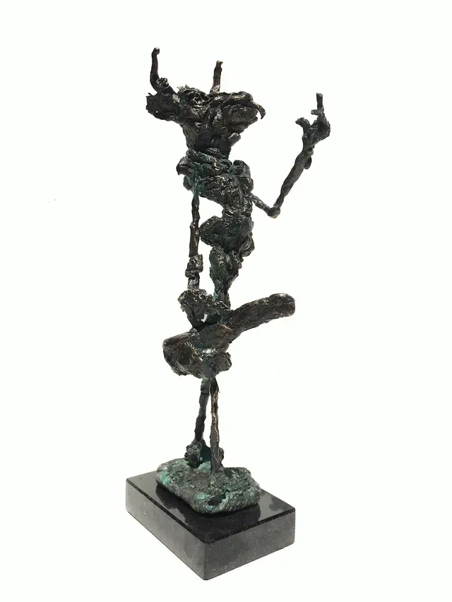 Minotaurus – bronze sculpture by Ernő Tóth