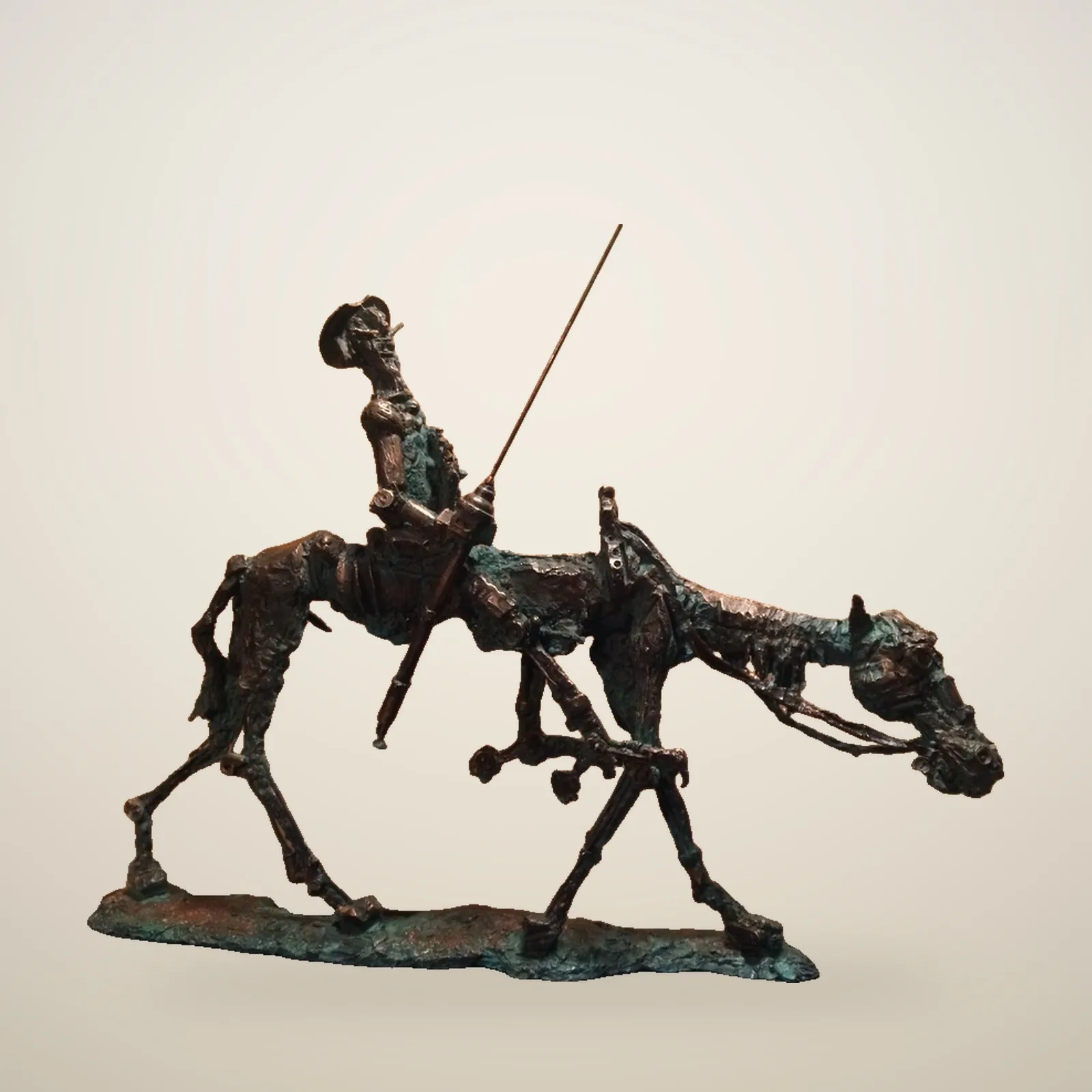 Survolez pour agrandir, cliquez pour le plein écran Don Quichotte et Rossinante – Ernő Tóth