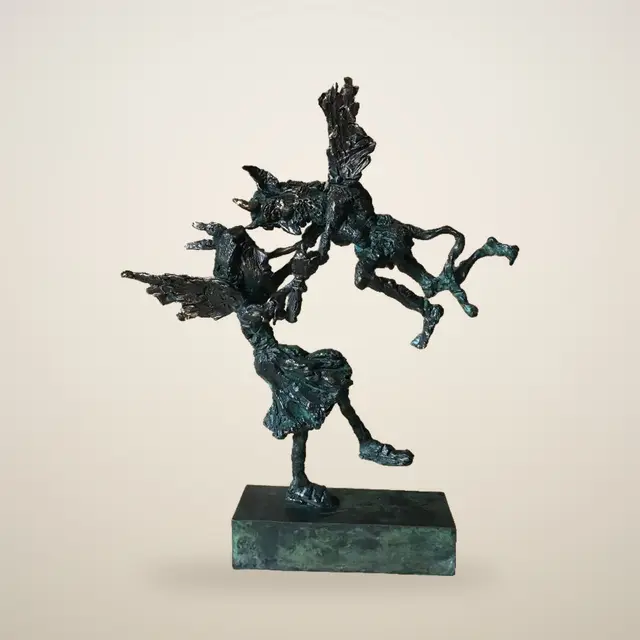 诱惑 – Ernő Tóth 的青铜雕塑作品